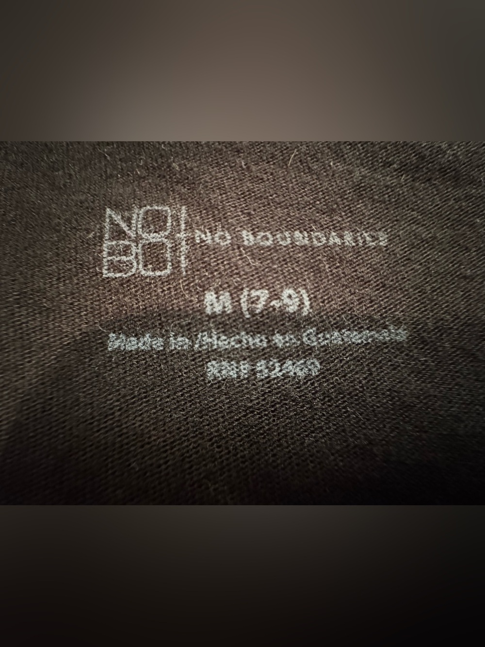 No Boundaries Black Tee with Metallic Silver Rock Graphic - Picture 3 of 3